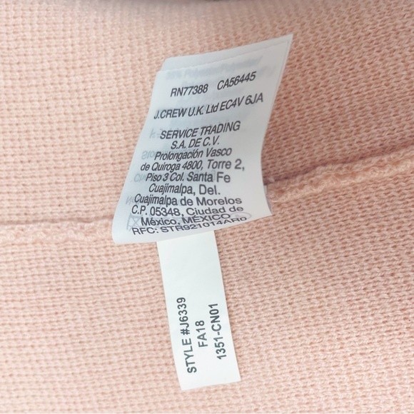 J. Crew 365 Juliette Collarless Long Sweater Blazer Ballet Pink Women’s Size XL - Picture 9 of 11